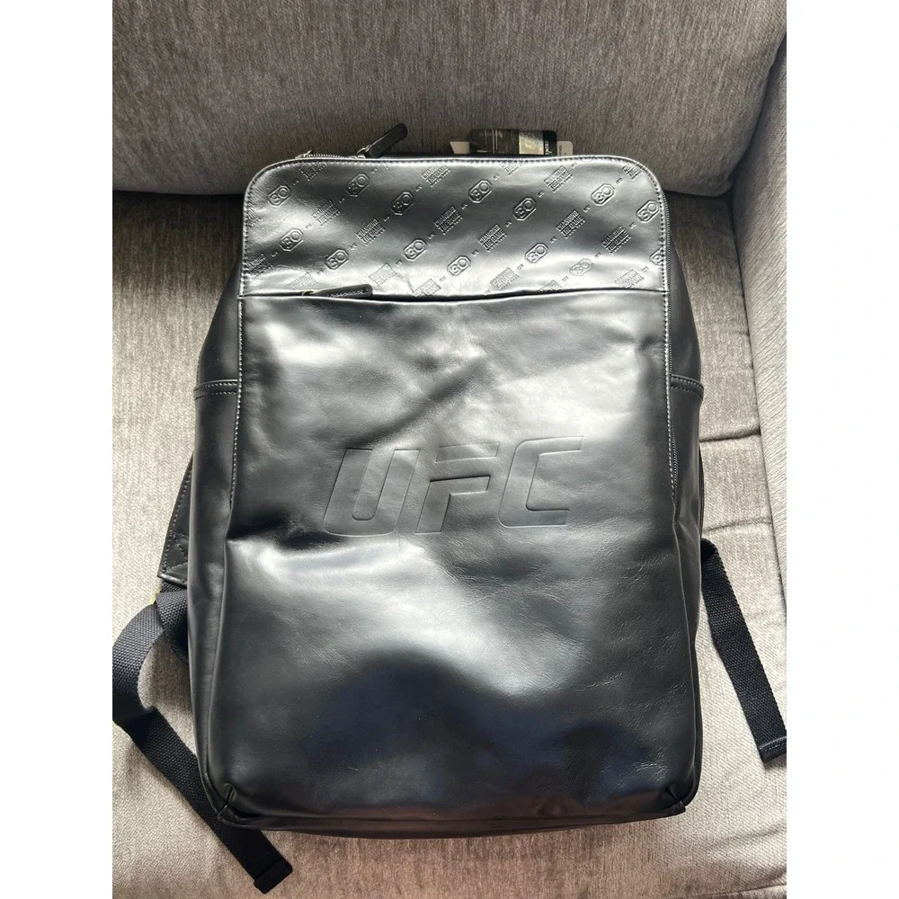 Andar The Manhattan Leather Backpack Jet Black UFC 30th Anniversary Limited New